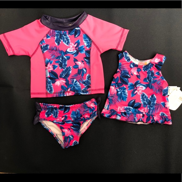 Lily & Dan Other - Three Piece Swimsuit Set Size 2T